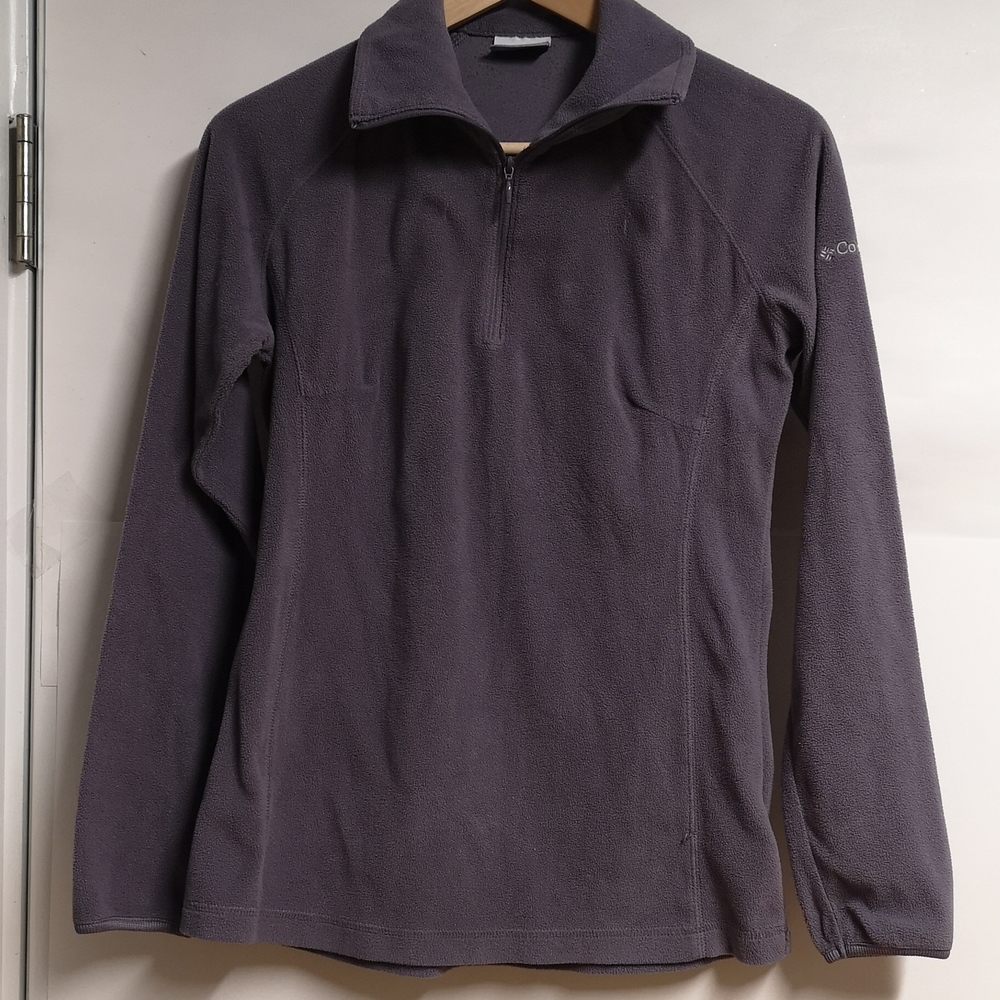 COLUMBIA Women’s Sport Fleece 1/4 Zip Purple Light Weight Jogwear Size S